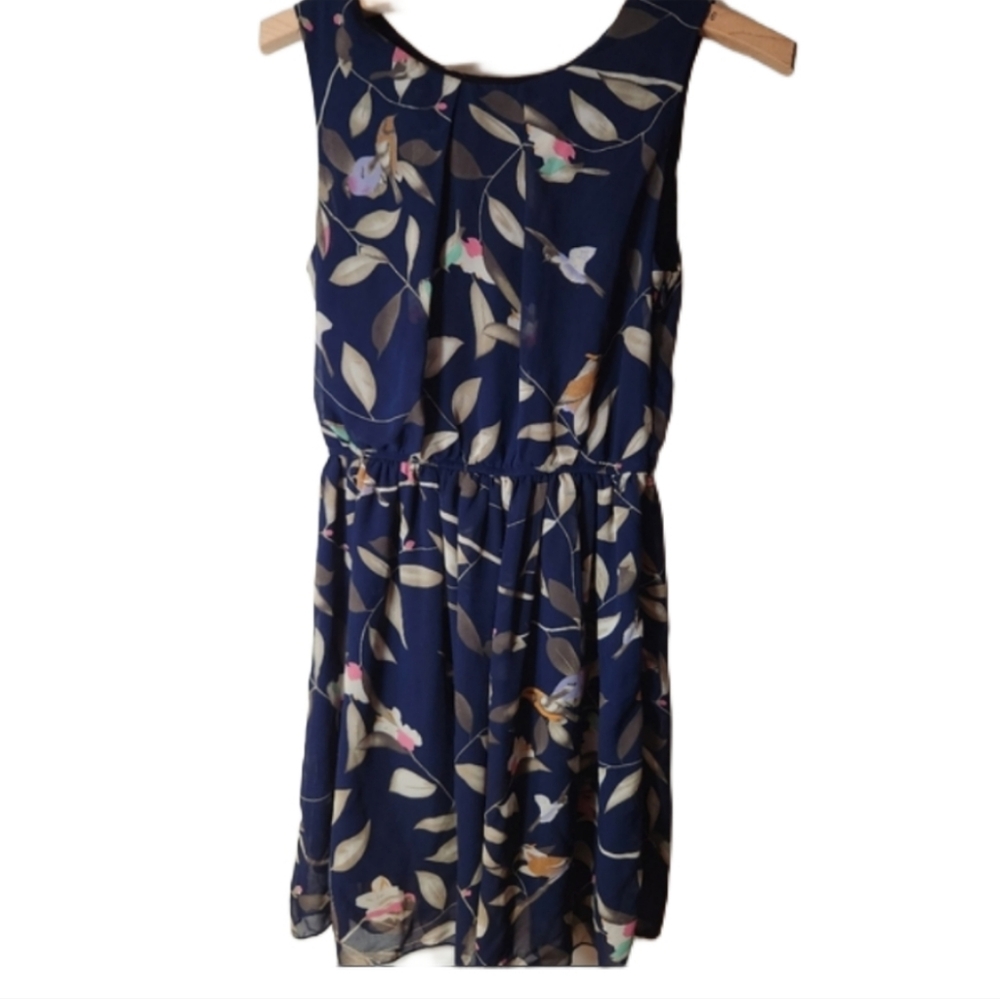 Floral/birds small Sleeveless Dress tenki‎ UK